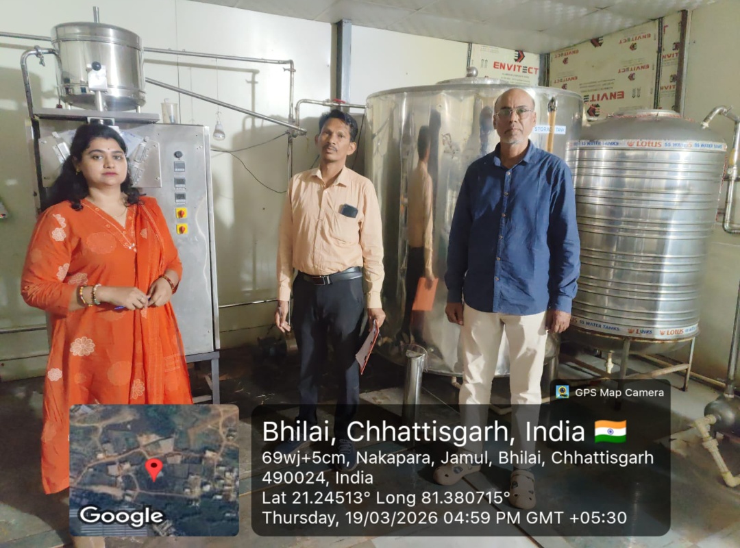दुर्ग। गर्मी के मद्देनजर खाद्य विभाग अलर्ट ।जिले की पानी और जूस फैक्ट्रीयों का हुआ औचक निरीक्षण।