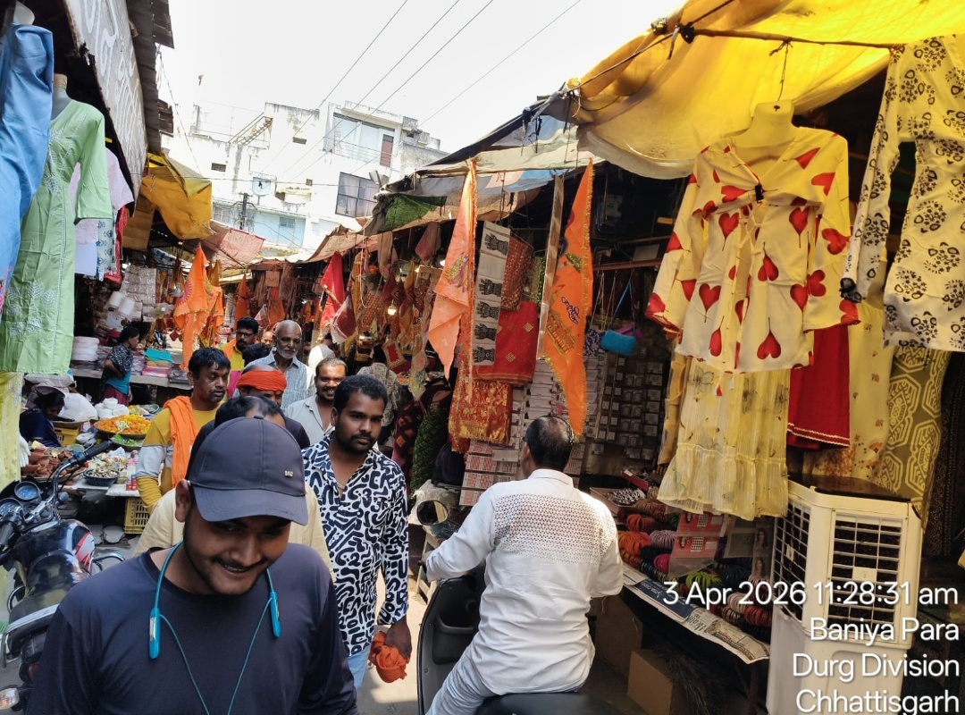 दुर्ग ।सखतिमुख्य बाजारों में अतिक्रमण पर निगम की सखक्ति ।