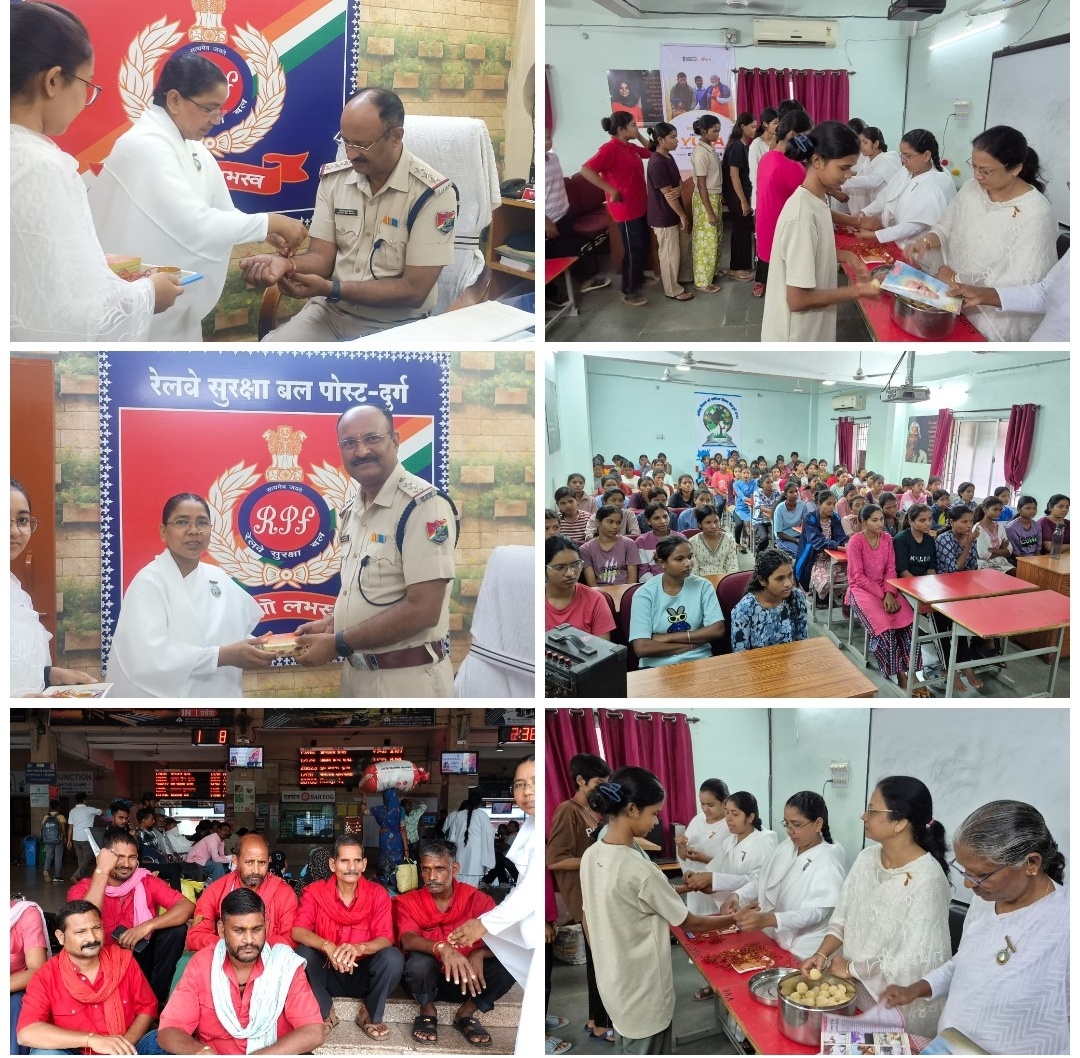 दुर्ग।  बघेरा के ब्रह्माकुमारी संस्थान में पत्रकार राखी मिलन समारोह,सम्मान के साथ बांधी राखी,नशा मुक्ति का दिलाया  संकल्प।